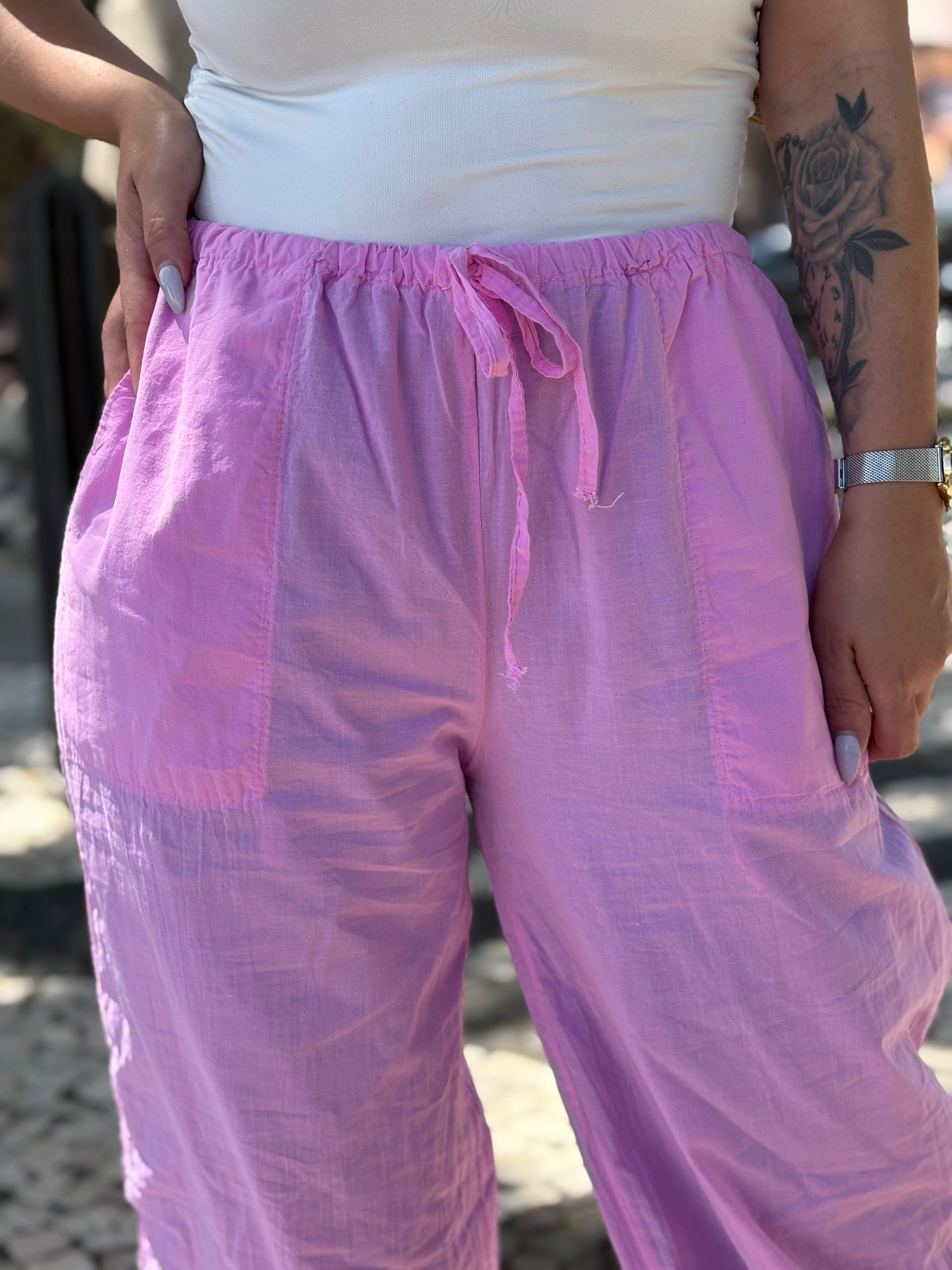 Calças Soft Structure em Rosa Chiclete